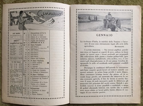 Calendario 1934 libro cassa - calendario,