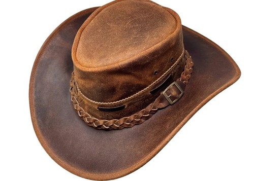 Cappello pelle western - in,