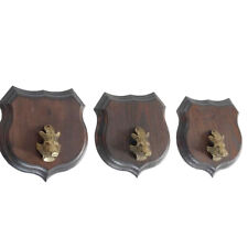 3X Scudi Araldici Cinghiale AF 15CM Trofeo Testa Di Cinghiale Copertura Piccola