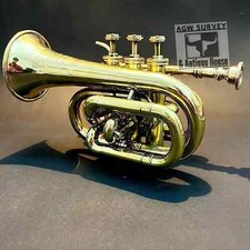 Tromba in ottone lucido per