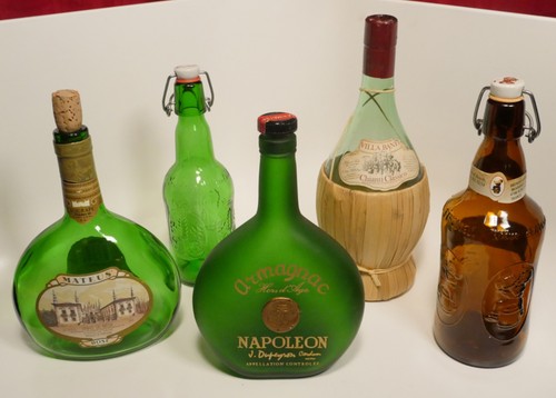 Bottiglie vintage napoleon - bottiglie, vintage: