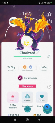 Shiny gigantamax charizard - shiny,