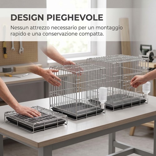 Gabbia per uccelli pieghevole - gabbia,