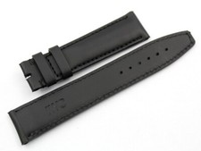 IWC Cinturino Orologi Ricambio Vero Cuoio Nero Misura 20mm Black Matt Strap NEW