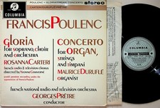 SAX 2445 B/S ED1 Poulenc Gloria/Organ Concerto Carteri/Pretre/Durufle LP (NM)