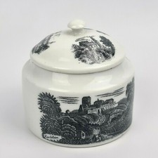 SCATOLA  ANTICA BOX  PORCELLANA CERAMICA SOPRAMMOBILE zuccheriera vintage 900