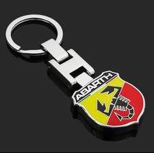 3D Metal Scorpion Emblem Car Fashion Keychain Keyring for Abarth 500 500C 595C