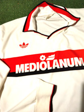 MILAN 1991-1992 Football SHIRT Adidas Mediolanum maglia calcio L vintage jersey