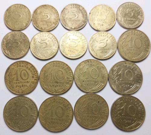 Monete francia lotto sfuso - francia, 18
