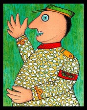 ENRICO BAJ - SERIGRAFIA 