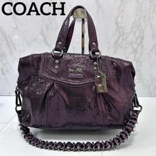 Borsa Coach 2Way Madison Audrey viola metallizzato autentica G09223264