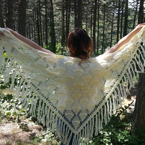Scialle sposa maglia - sposa, in