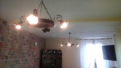 Lampadario rustico ferro - rustico,