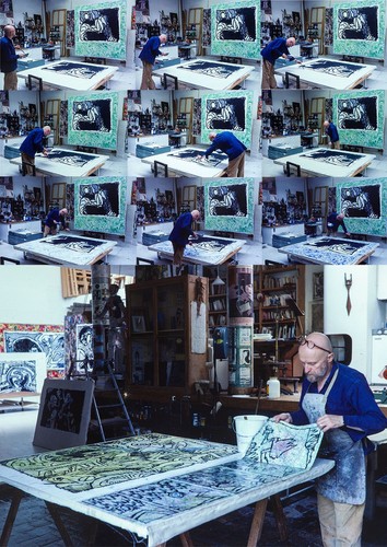 Pierre alechinsky atelier de - pierre, alechinsky,