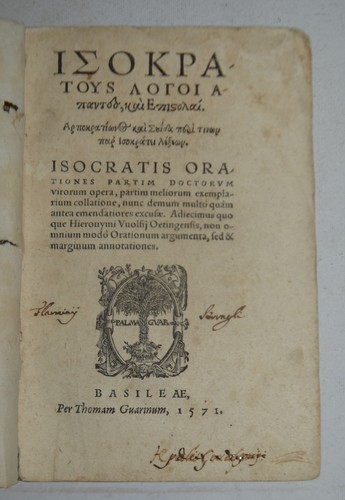 Isocrate ediz 1571 - ediz., –