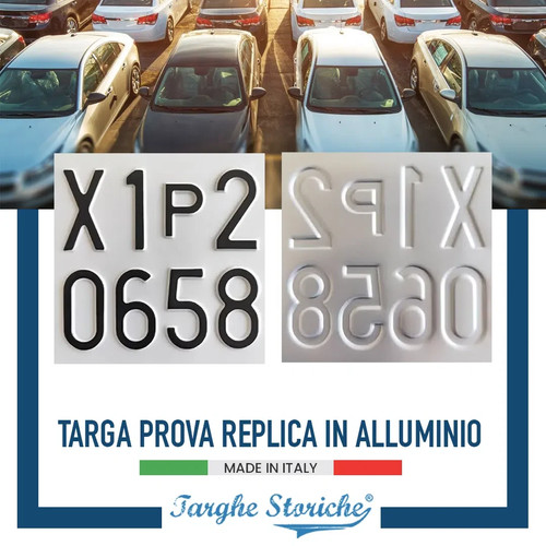 Targa prova replica qualità - prova,
