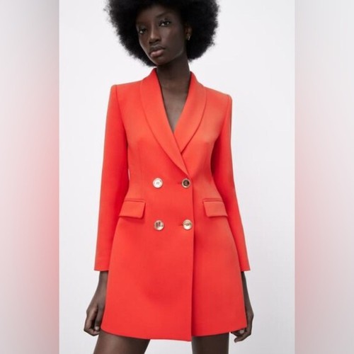 Zara giacca blazer rosso lungo - giacca,