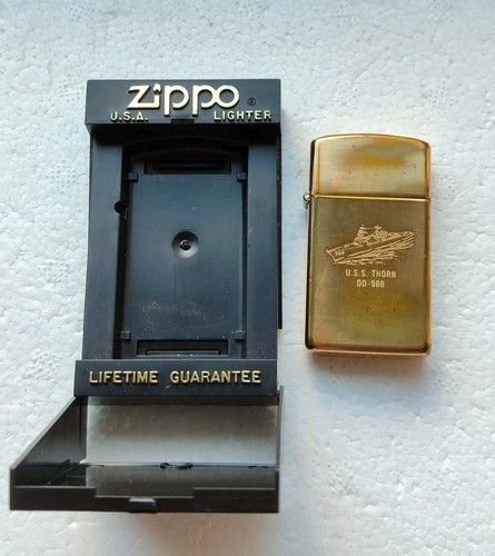 Zippo slim brass accendino - brass,