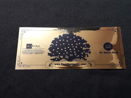 Banconota lingotti 999 oro