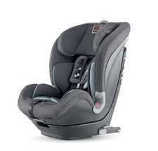 Inglesina- Seggiolino Auto Caboto- I-size 9 mesi 12 anni - agganci Isofix -Black