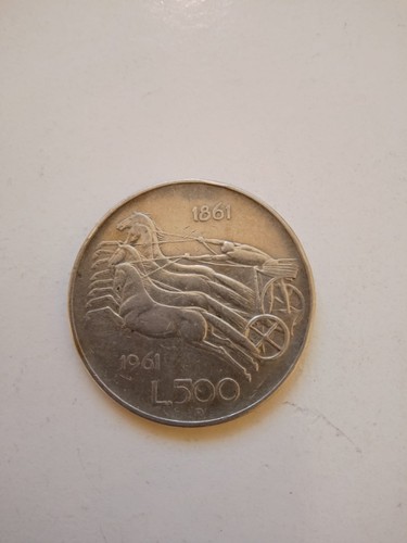 Moneta 500 lire - lire, argento