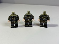 Lego The Minifig Co WW2 Pacchetto mimetico tedesco di 3 corpi minifigure