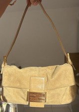 FENDI Baguette Suede Shoulder