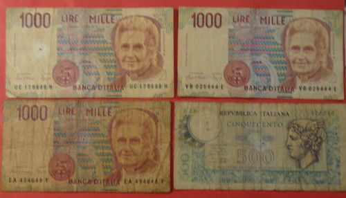 Italia banconote x 500 - 4,