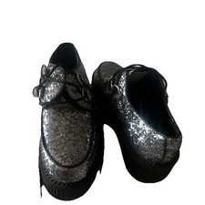 T.U.K Silver Glitter Lace-Up