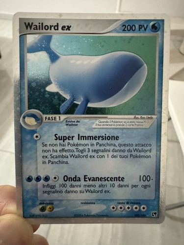 Pokemon wailord holo - wailord, ex