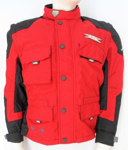 Giacca moto rossa