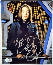 CLAUDIA CHRISTIAN foto firmata 8x10 "Babilonia 5" (Beckett BAS) come SUSAN IVANOVA