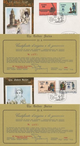 Vaticano 1981 fdc - vaticano, golden