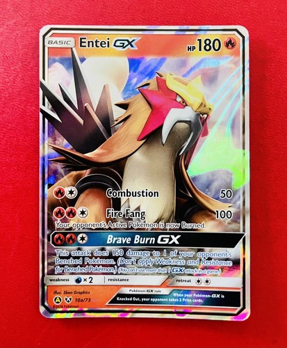 Lotto carte pokémon entei - entei, gx