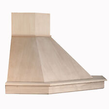 Cappa in legno senza motore 105 x105 angolo toulipie' grezzo STOCK CL105A-TTGSM
