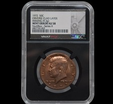 1972 P-Mint mezzo dollaro NGC
