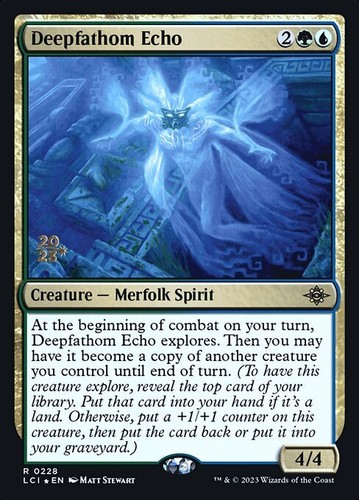 Mtg deepfathom echo foil - mtg,