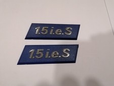 fiat uno 1.5 i.e.s coppia fregi sigle logo targhetta emblema targhetta badge
