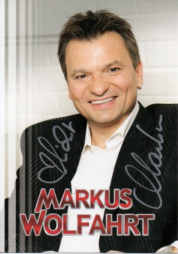 Autografo markus wolfahrt - autografo,