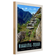 Targa in legno viaggio 40x30