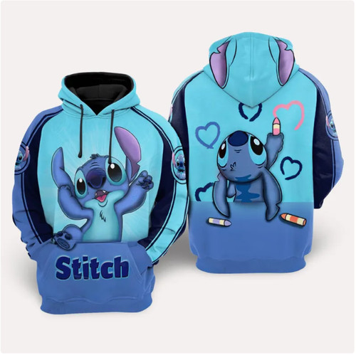 Felpa con cappuccio - cappuccio, stitch