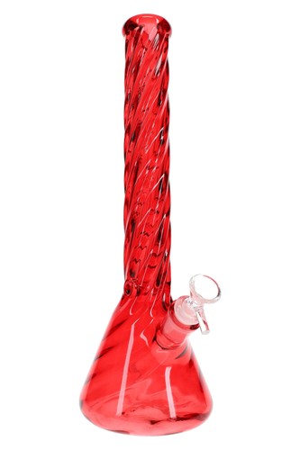 Bong bicchiere vetro torto - bicchiere,