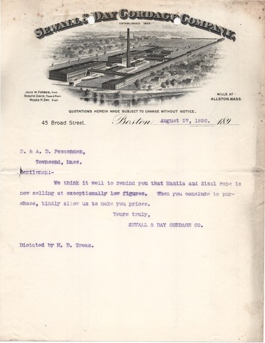 1896 sewall day cordage - 1896,