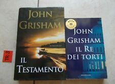 LIBRO IL TESTAMENTO + IL RE DEI TORTI  JOHN GRISHAM (2 LIBRI)