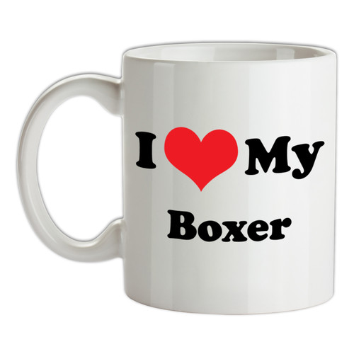 Love boxer mug cane - love,