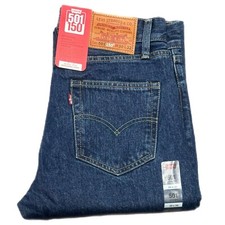 Jeans uomo denim Levis® 501 vestibilità originale fondo gamba dritta jeans NUOVO