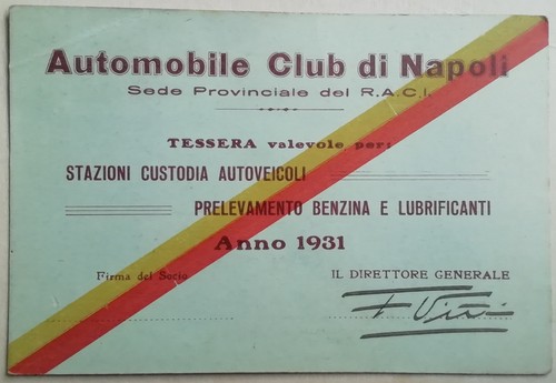 Tessera raci real - real, automobile