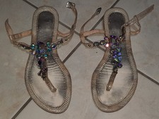 Infradito gioiello con strass molto molto molto usato