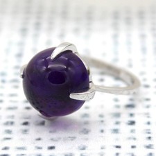 Anello ametista in argento
