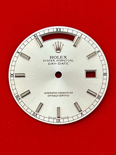 Rolex silvered dial white gold